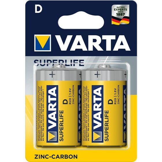 Varta R20 D household battery Zinc-carbon
