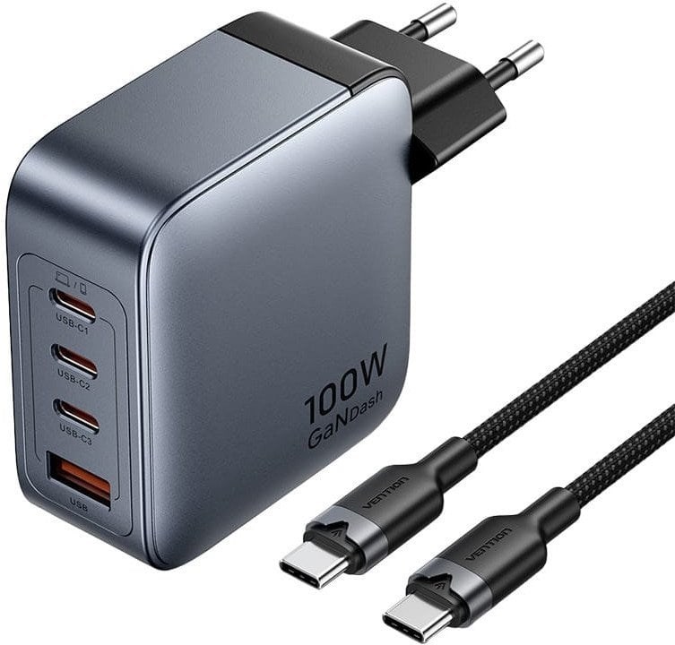 Vention 100W charger 1xUSB-A 3xUSB-C +