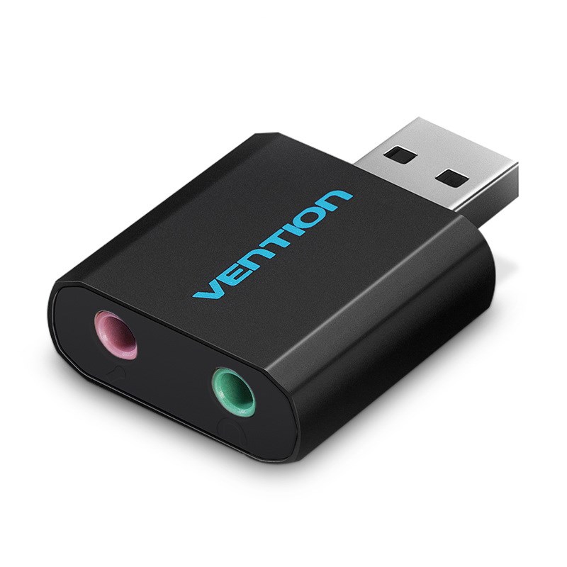 Vention  USB External Sound Card Black