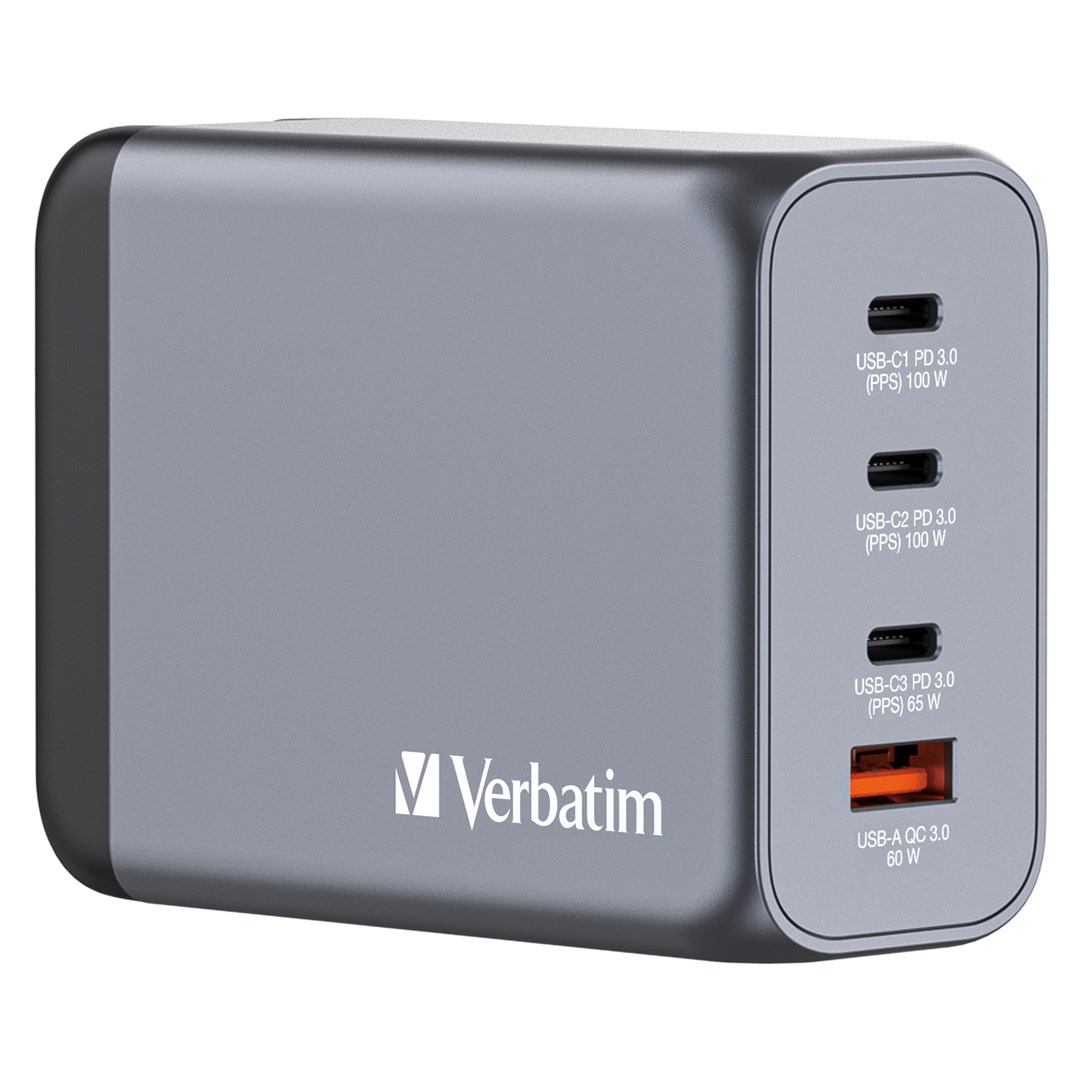 Verbatim GNC-200 GaN Charger 200W with