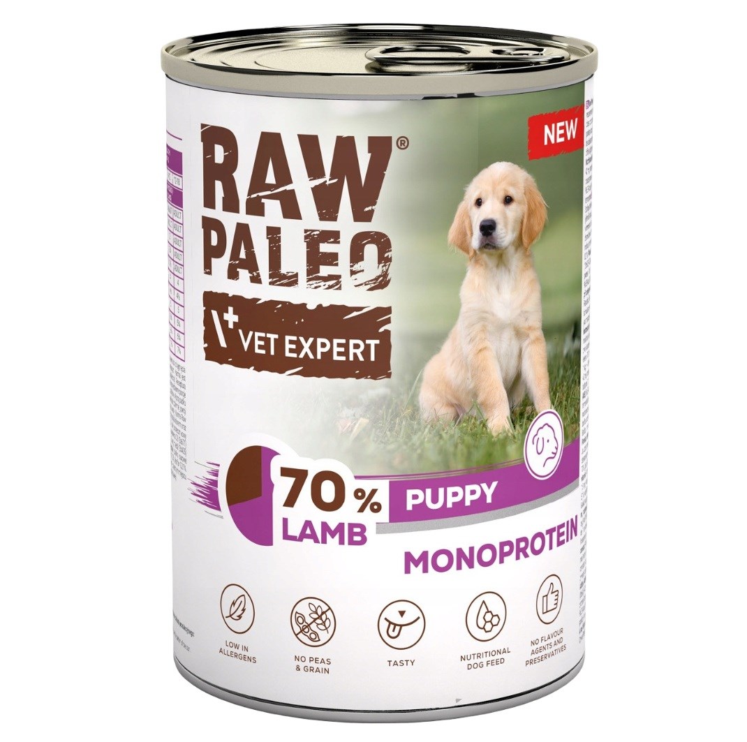 VetExpert  Raw Paleo Mono Lamb puppy-