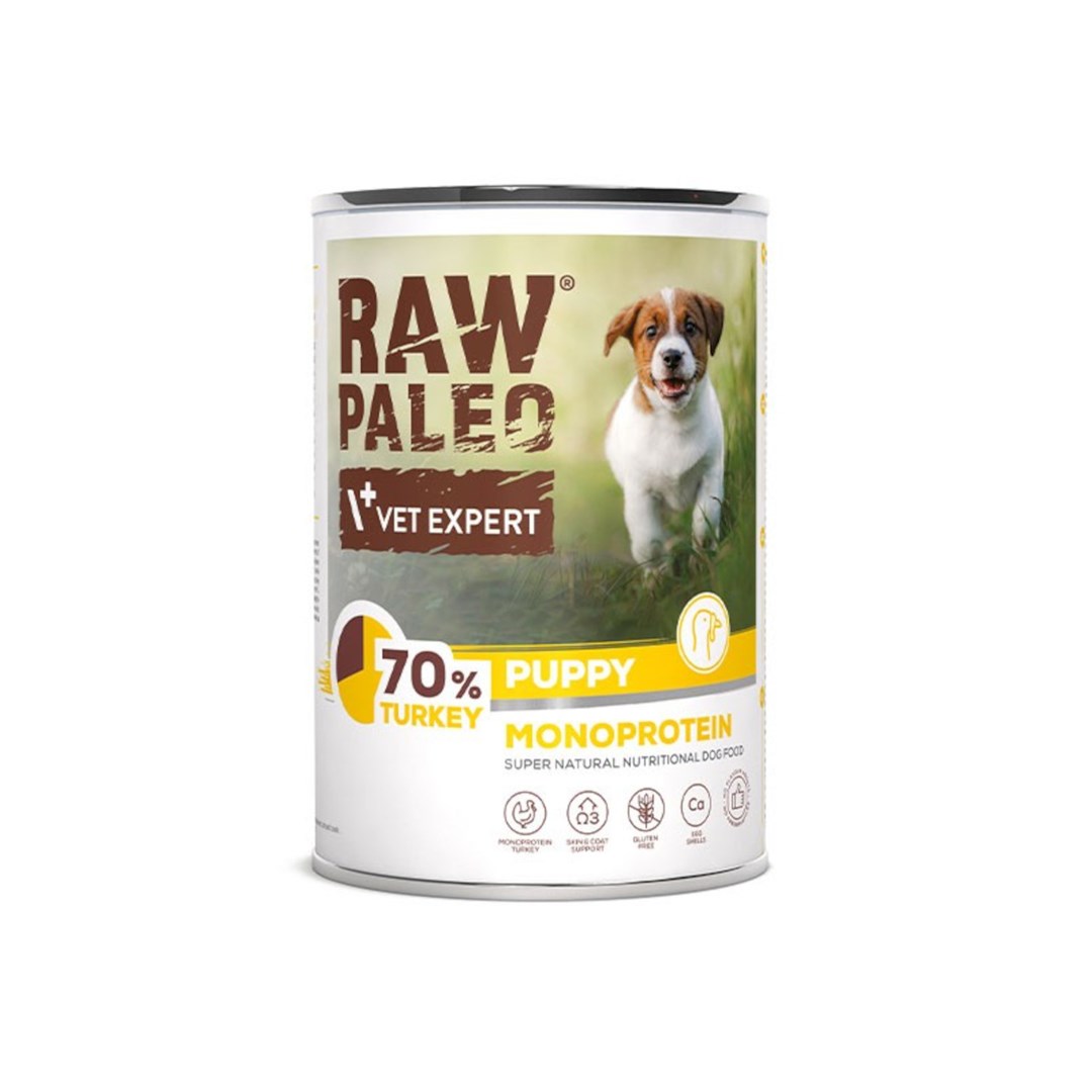 VetExpert  Raw Paleo Puppy Monoprotein Turkey