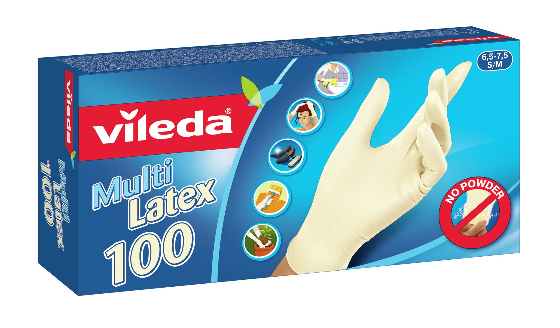 Vileda Multi Latex 100 Disposable gloves