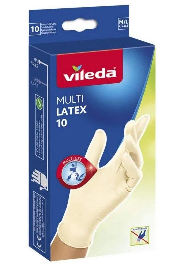 Vileda  Natural Latex gloves, size M/L