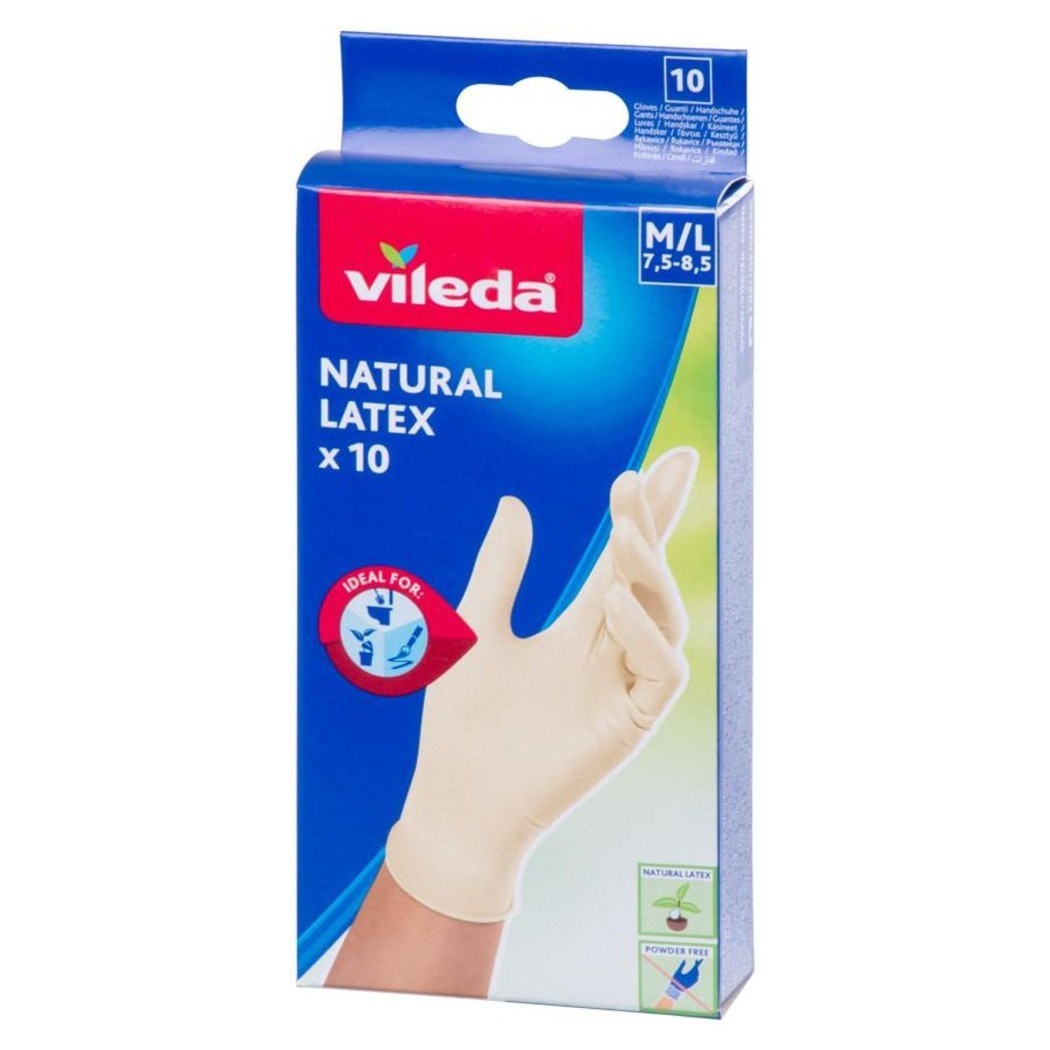 Vileda  Natural Latex gloves, size S/M