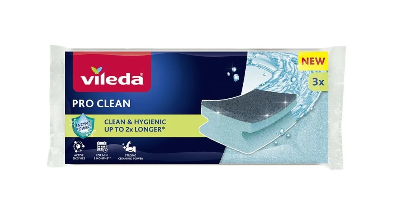 Vileda Pro Clean enzyme profiled scourer