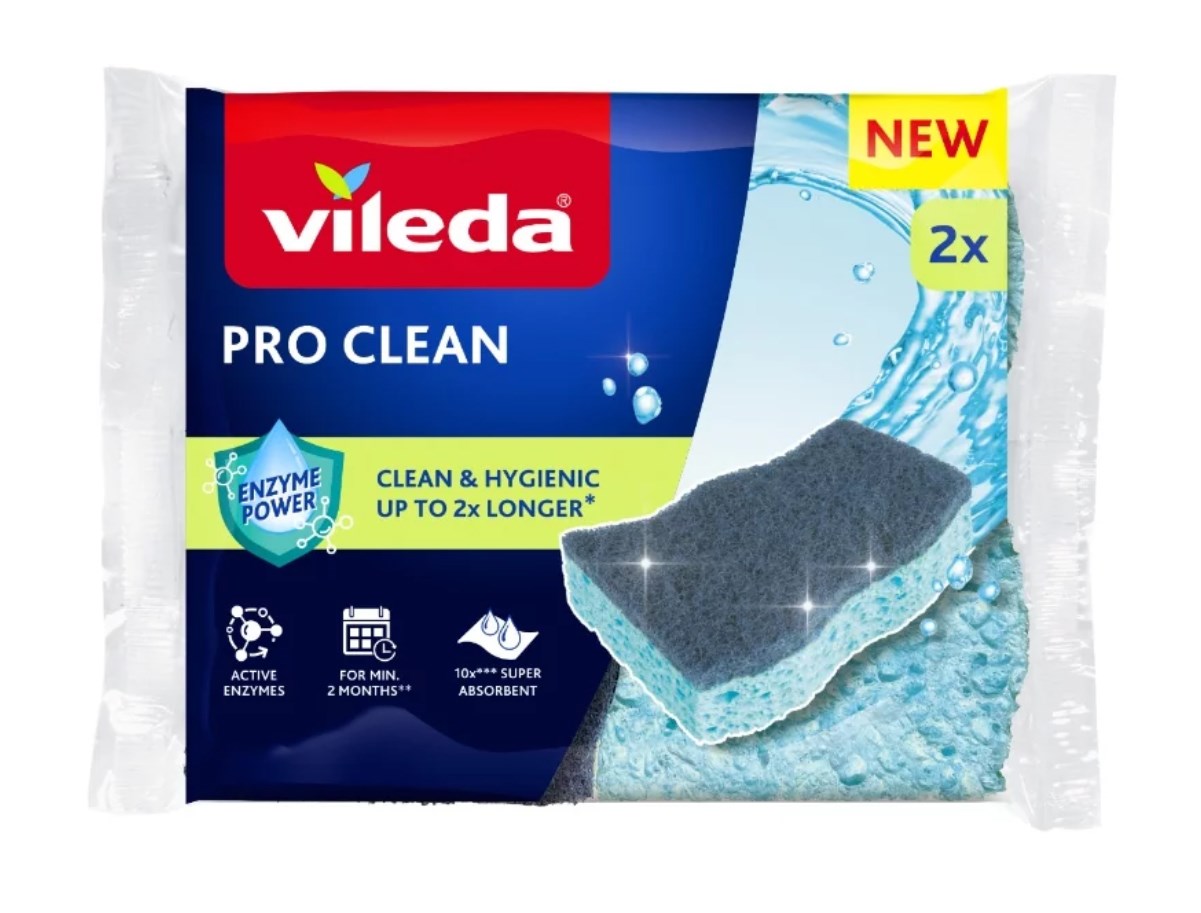 Vileda Viscose scourer with enzymes  Pro