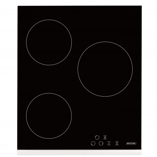 MPM Vitroceramic hob -45-VCB-21, black, 45cm