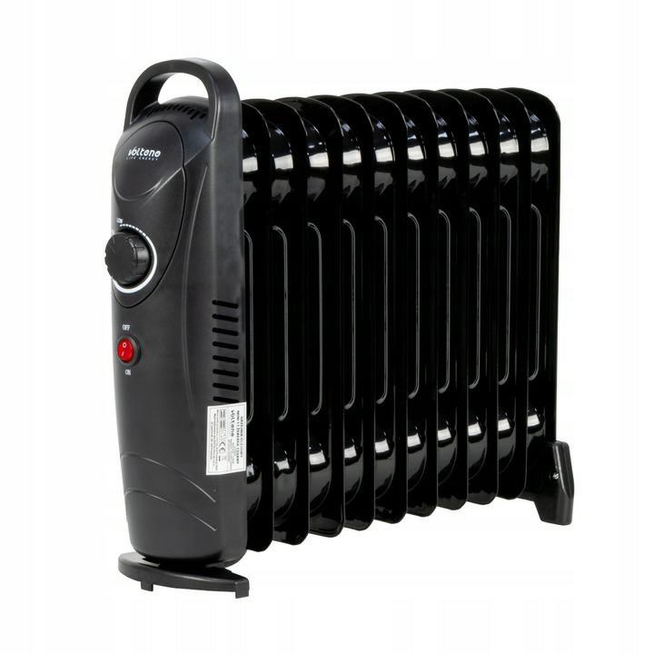 Volteno  GRZEJNIK OLEJOWY 11-ŻEBEREK 1200W CZARNY