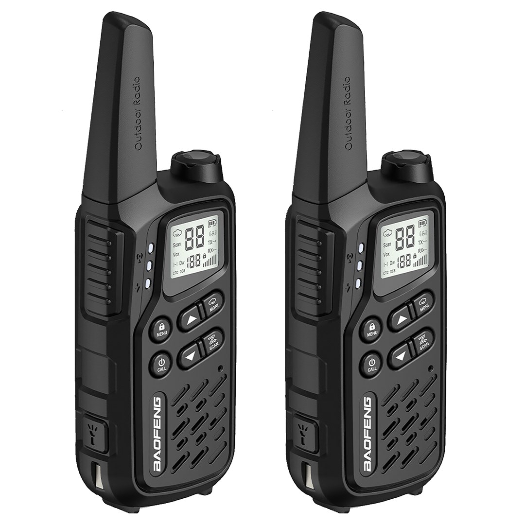 BAOFENG Walkie-Talkie BF-T25E Black, 2 pieces