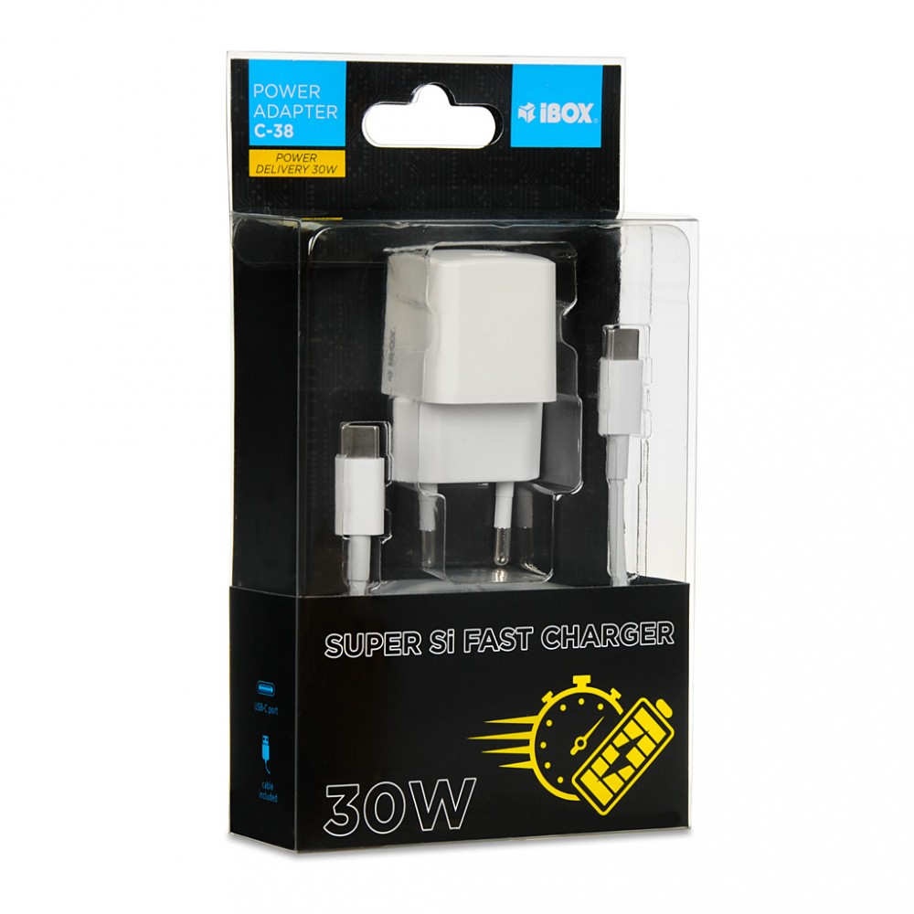 IBOX Wall charger C-38 PD30 CW