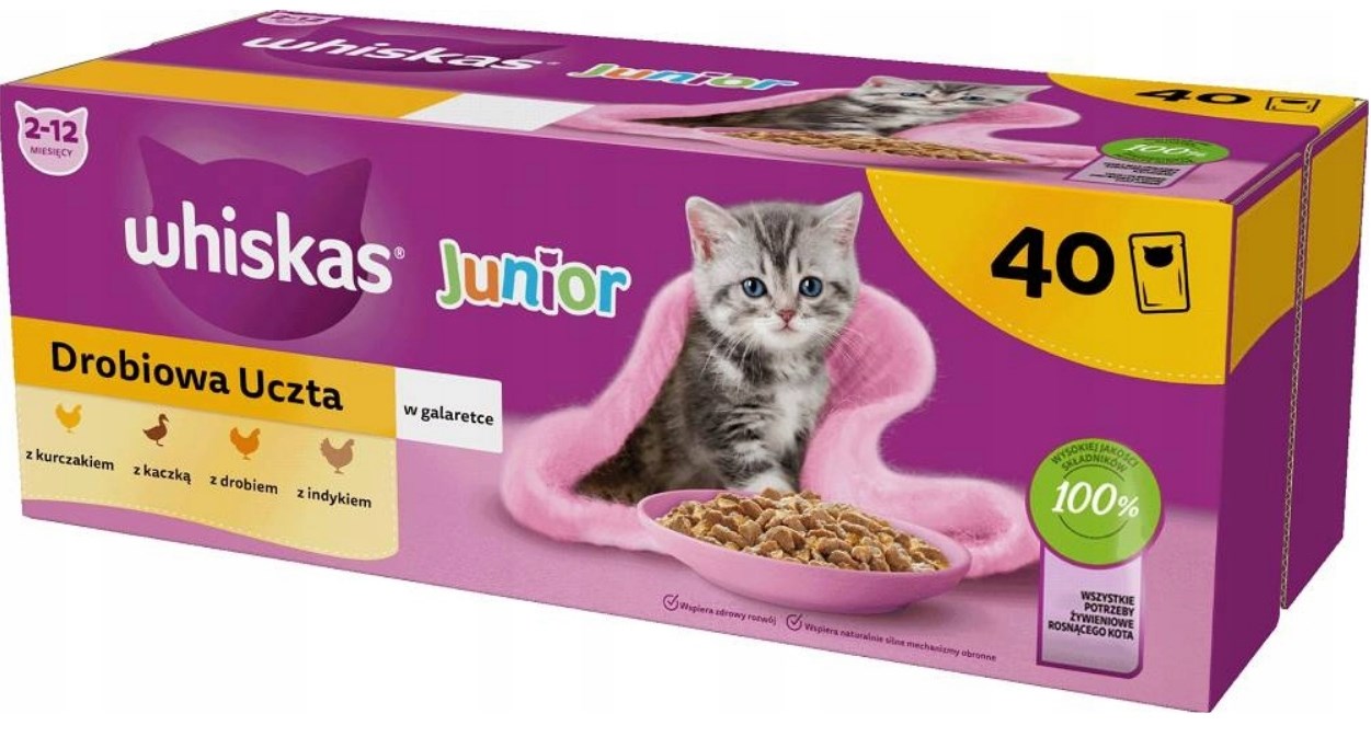 Whiskas Junior Poultry in jelly -