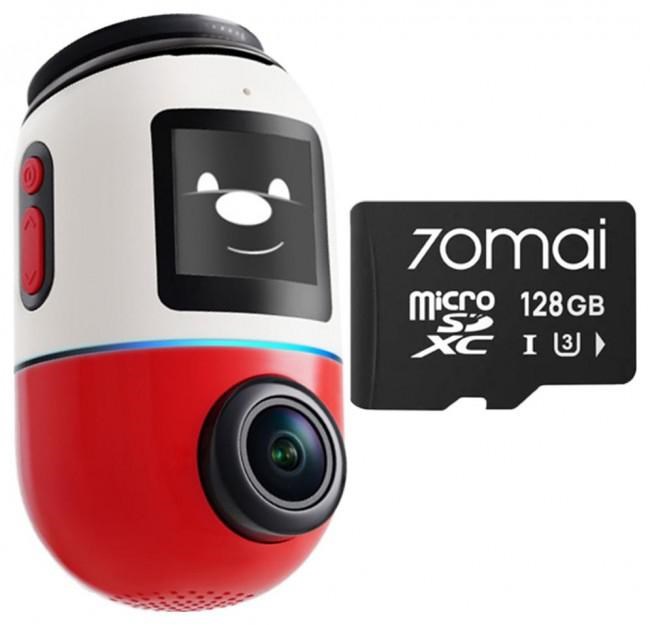 70MAI Wideorejestrator  X800 Omni 4K/GPS/WiFi czerwony