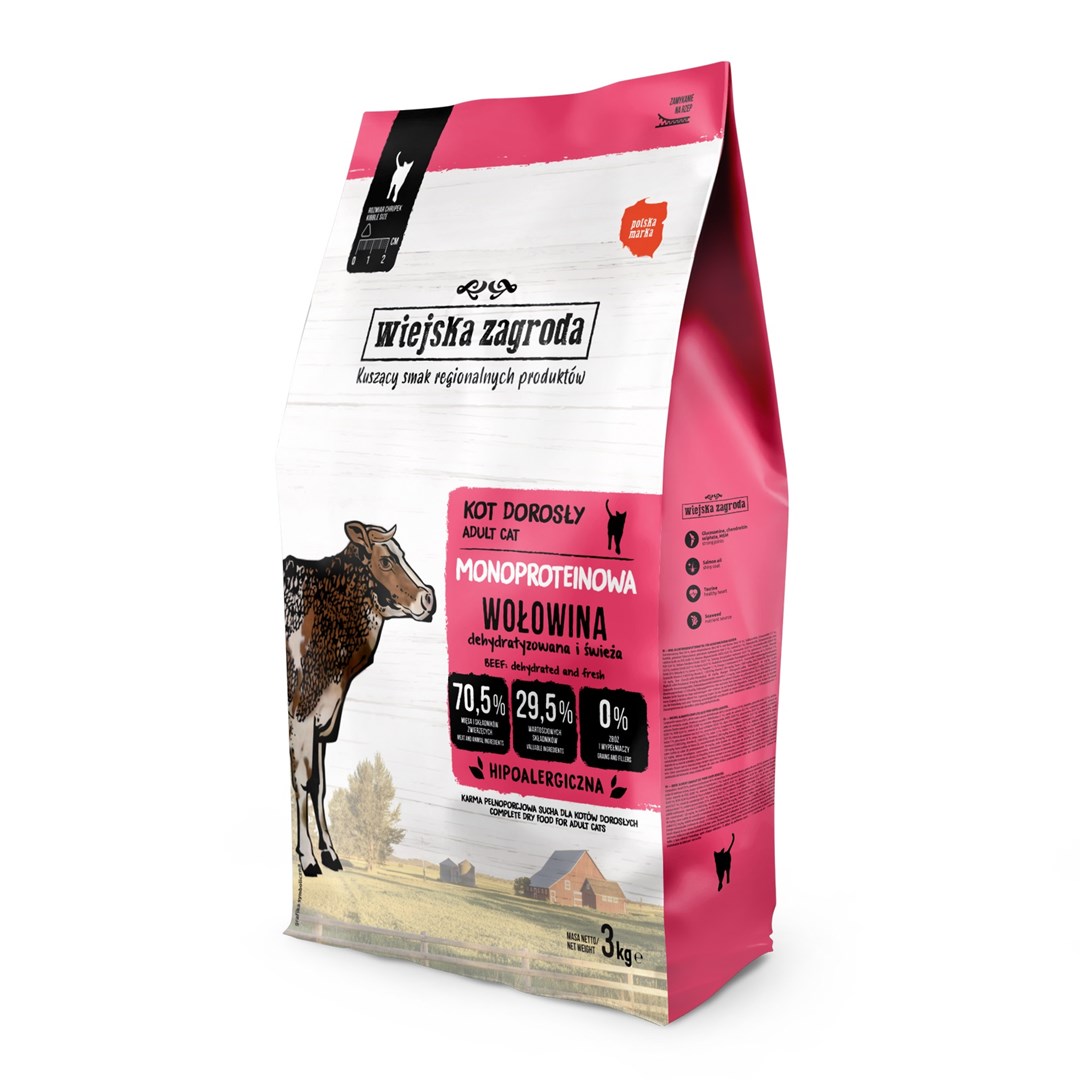 Wiejska zagroda Monoprotein Beef - dry