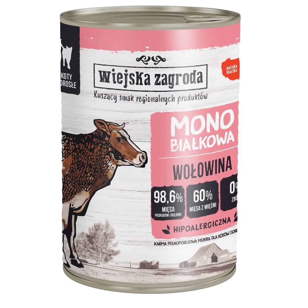 Wiejska zagroda Monoprotein beef - wet