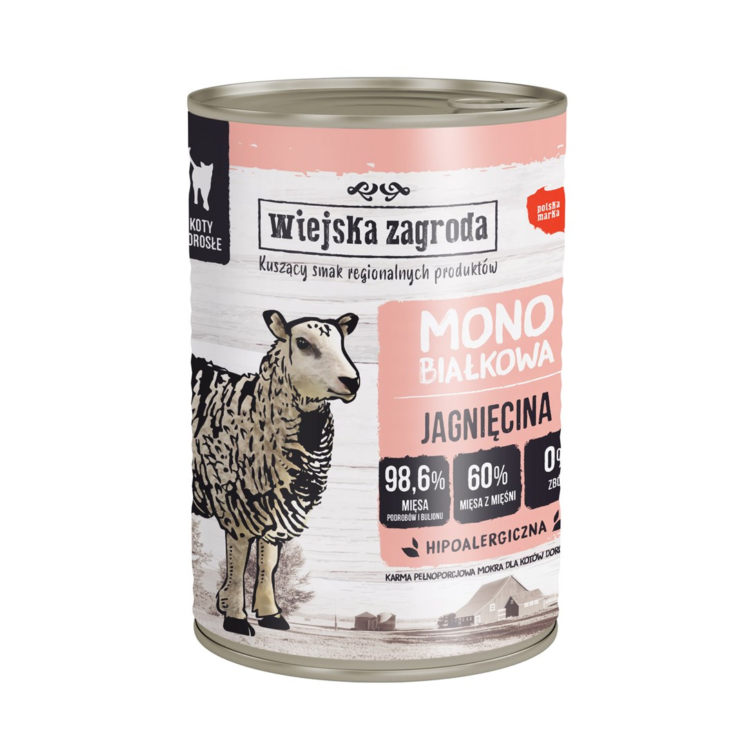Wiejska zagroda  Monoprotein Lamb - wet