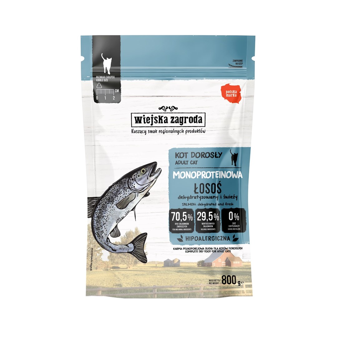 Wiejska zagroda Monoprotein Salmon - dry