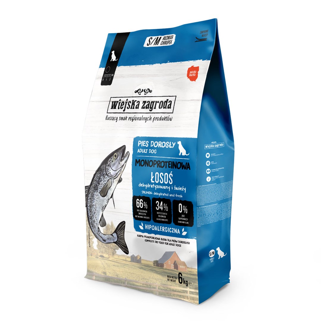 Wiejska zagroda  Monoprotein Salmon - dry