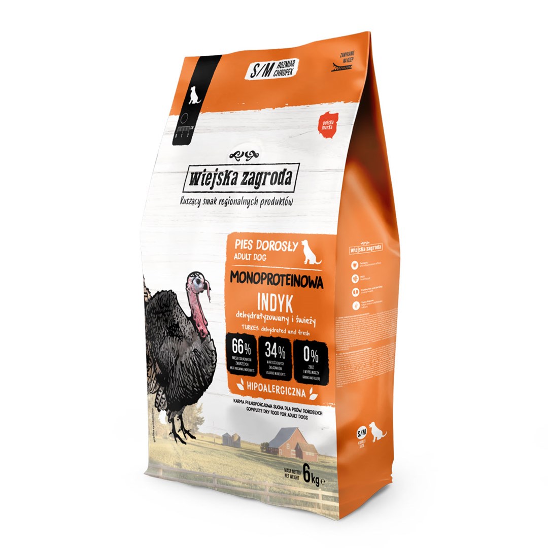 Wiejska zagroda Monoprotein Turkey - dry