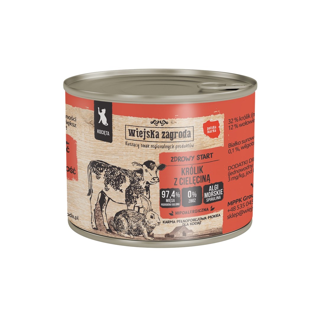 Wiejska zagroda  Rabbit with veal for