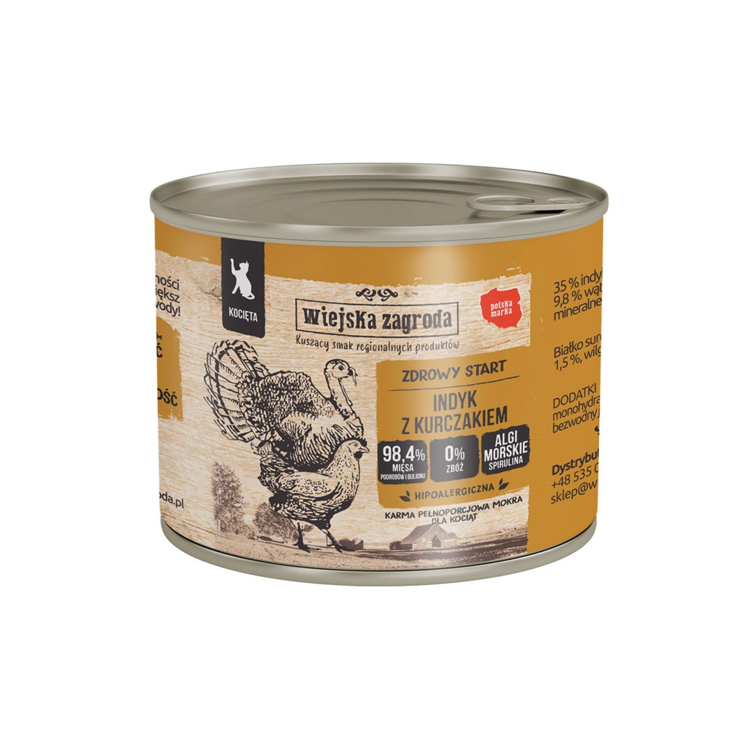 Wiejska zagroda  Turkey and chicken for