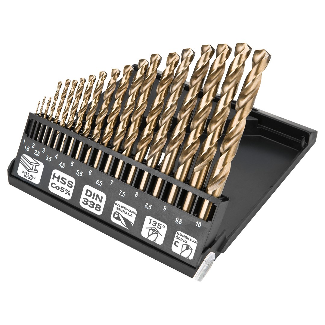 NEO TOOLS Wiertła do metalu HSS-Co