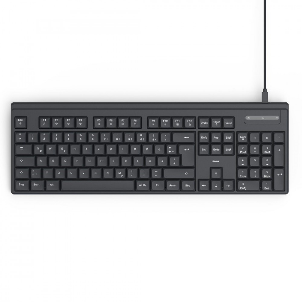 Hama  wired keyboard CK-100 black |