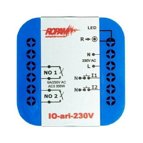 Rose&Tulipani Wireless controller 230V, auricle, 2xNO