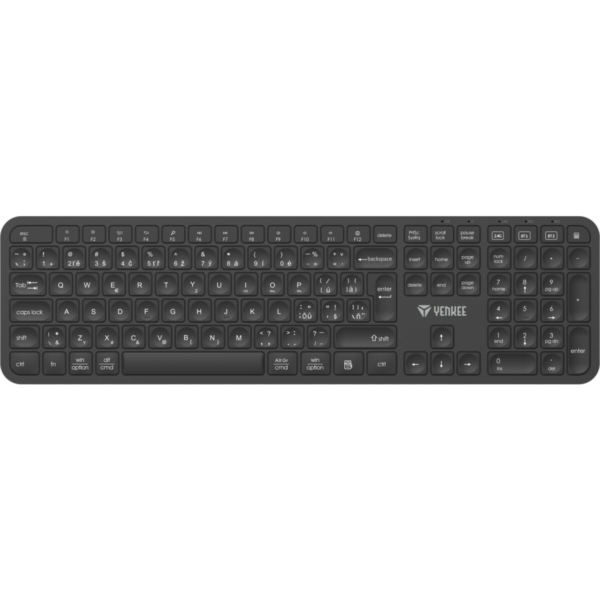 YENKEE Wireless keyboard Ego Dual 2
