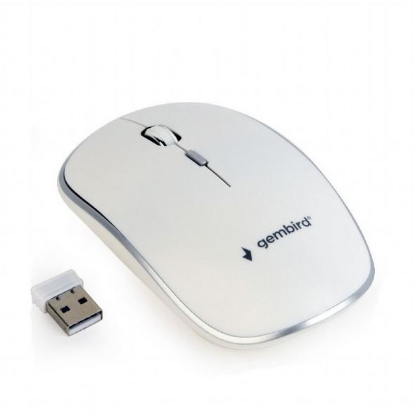 Gembird Wireless optical mouse white |
