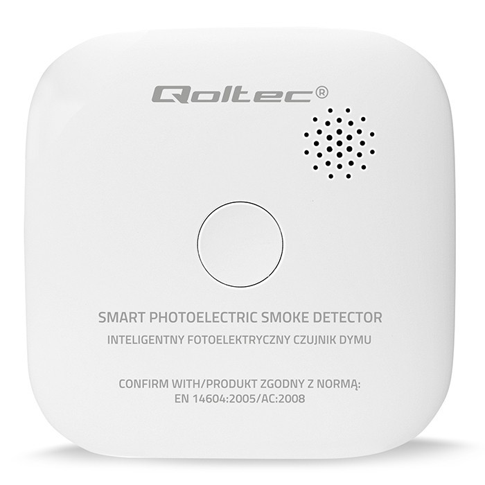 Qoltec Wireless smoke detector with battery