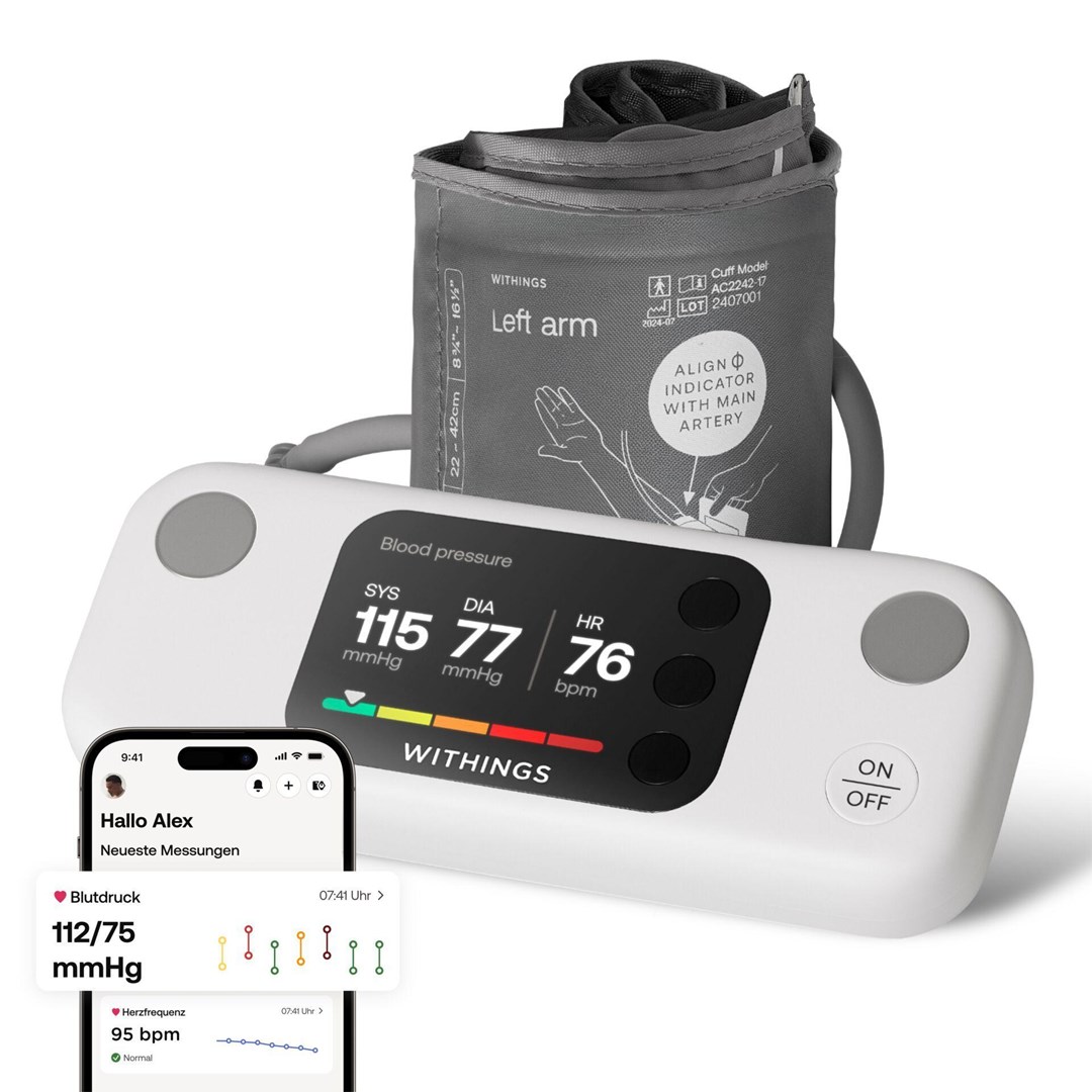 Withings WPM07-08-ALL-INT blood pressure unit Upper