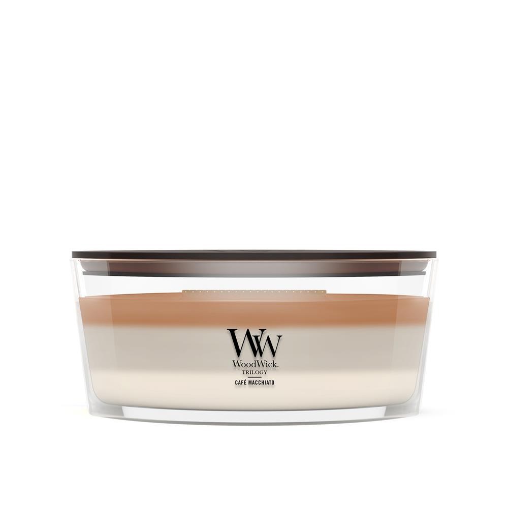 WoodWick Café Macchiato wax candle Ellipse