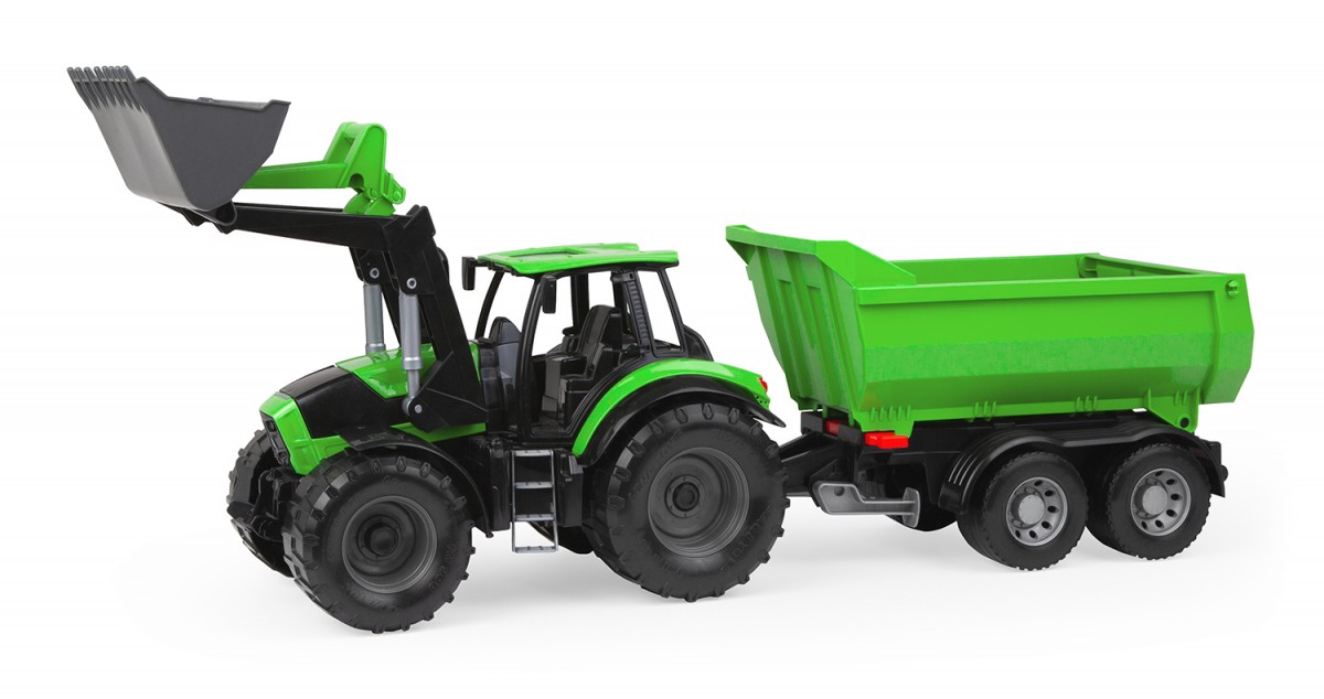 Lena Worxx Tractor Deutz-Fahr with trailer