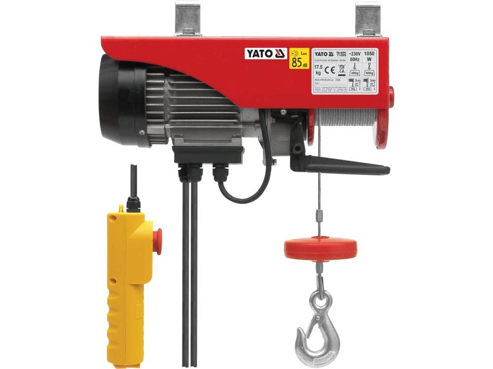YATO WIRE ROPE WINCH 1050W 300/600kg