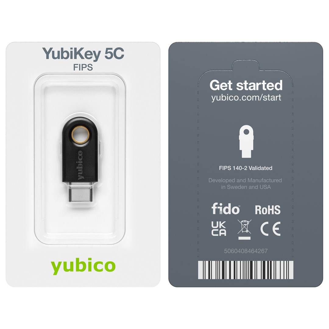 Yubico YubiKey 5C FIPS, NIST Validated