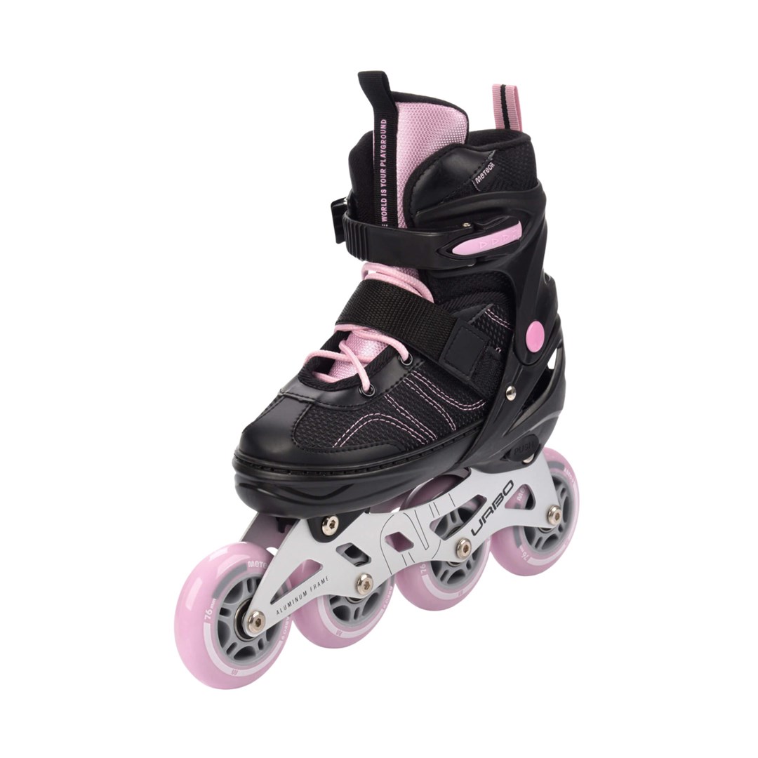 No name Łyżworolki Meteor Urbo czarno-różowe