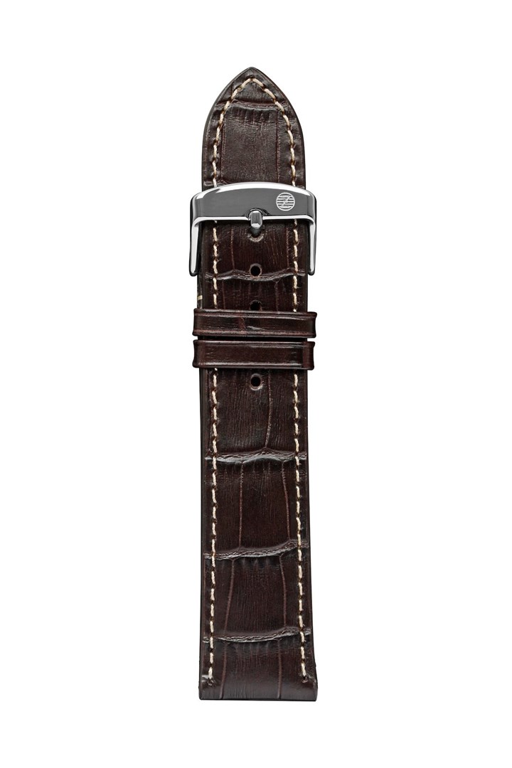 Zeppelin leather strap brown, 20 mm
