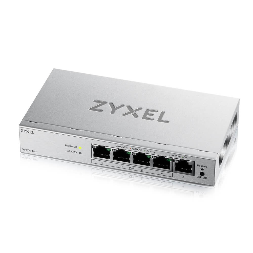 Zyxel SWITCH POE 5xGE GS1200-5HPV3-EU0101F |